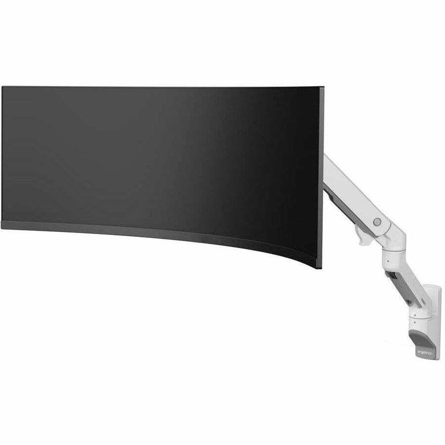 Ergotron Mounting Arm for Monitor, Curved Screen Display - White