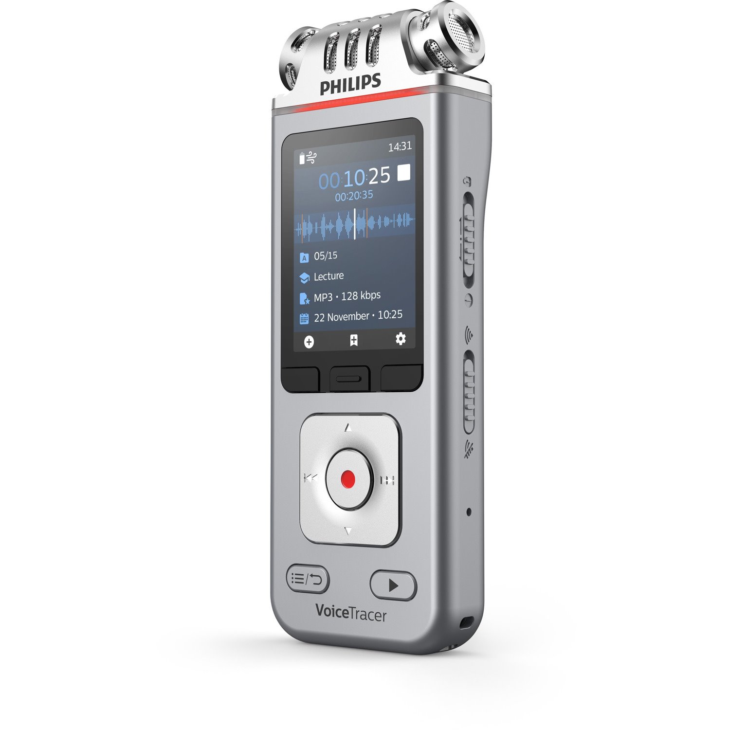 Philips VoiceTracer DVT4110 Audio Recorder for Lectures