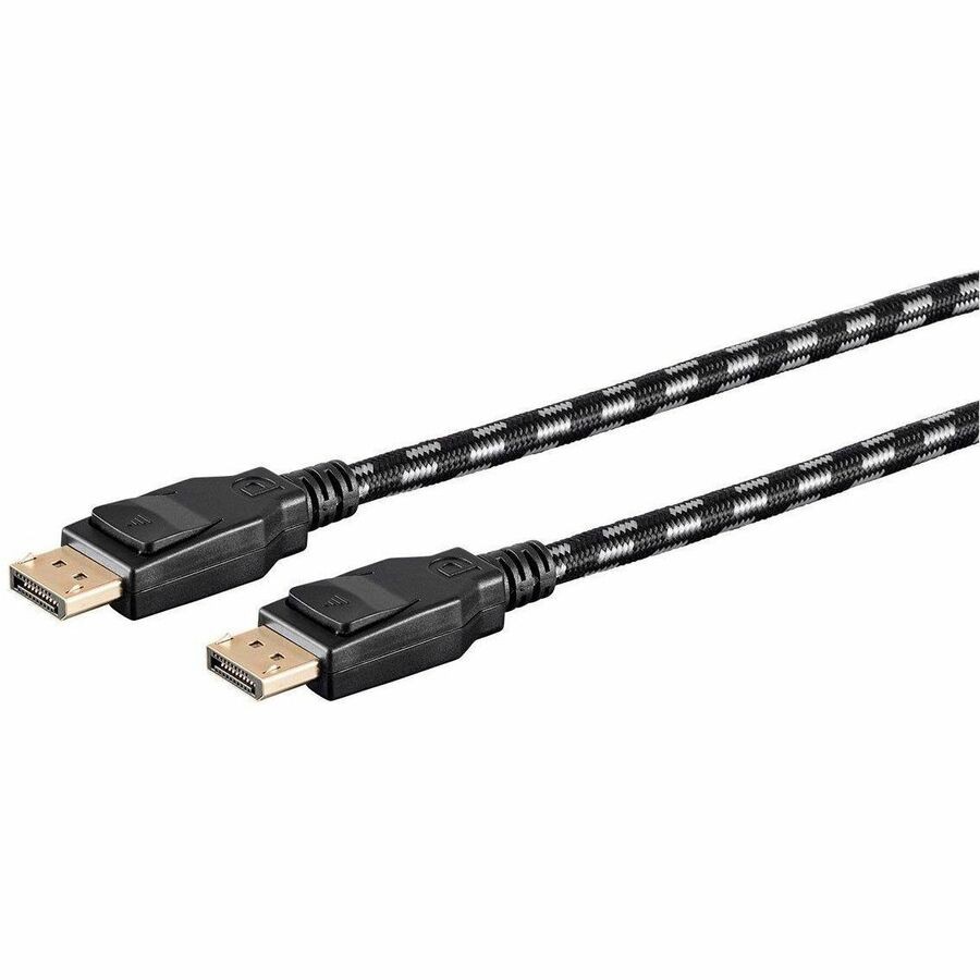 Monoprice Braided Displayport 1.4 Cable 1.5FT Gray