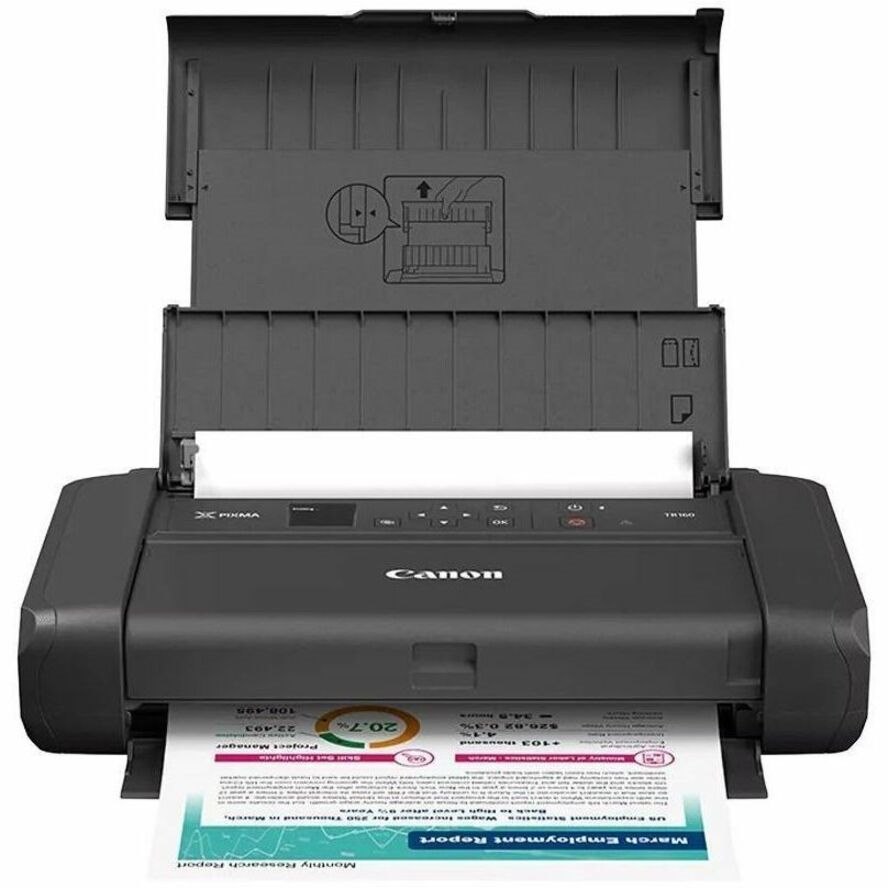 Canon PIXMA TR160 Portable Wired/Wireless Inkjet Printer - Color