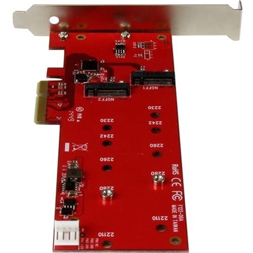 StarTech.com 2x M.2 SATA SSD Controller Card - PCIe - PCI Express M.2 SATA III Controller - NGFF Card Adapter