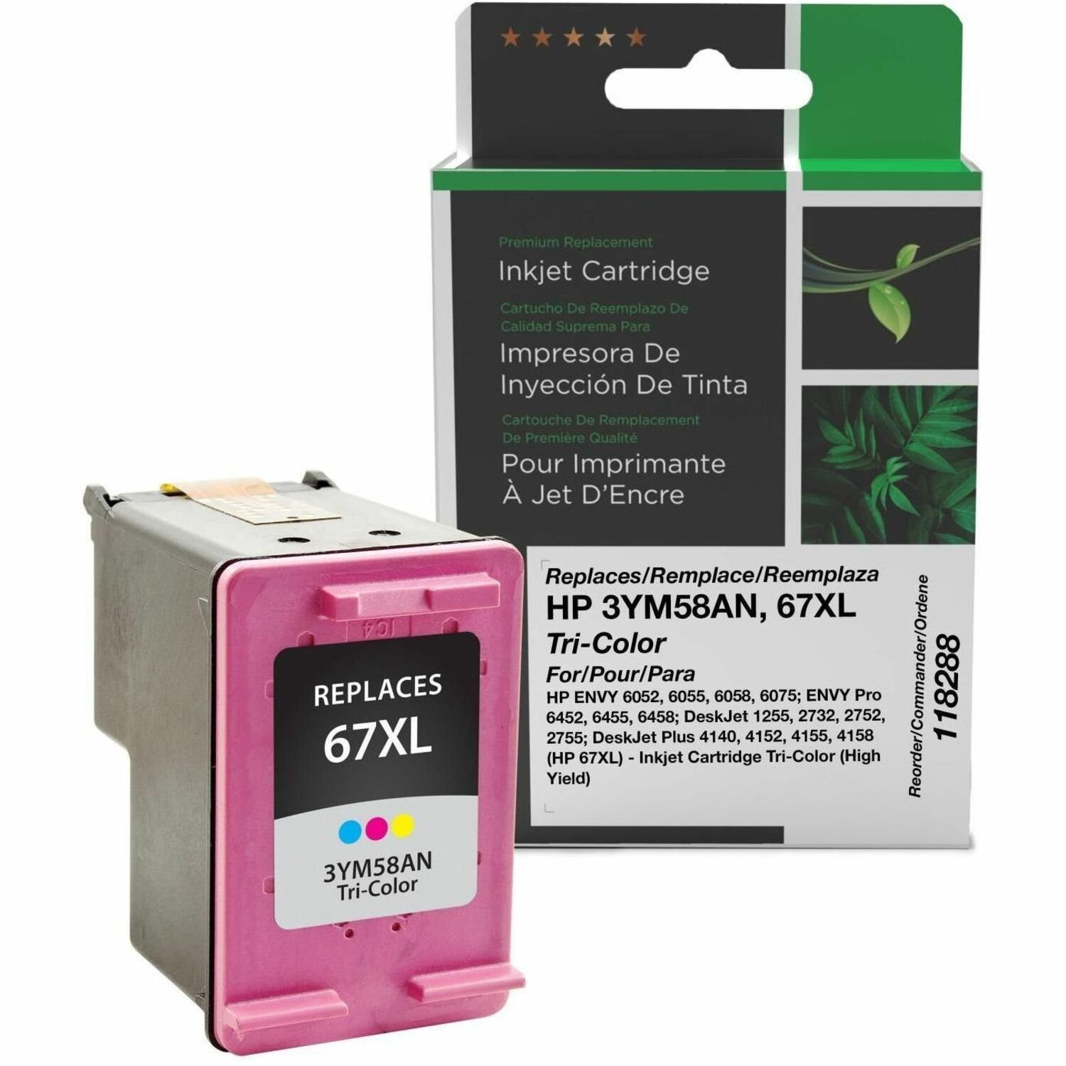 Clover Imaging Remanufactured High Yield Tri-Color Ink Cartridge for HP 67XL (3YM58AN)