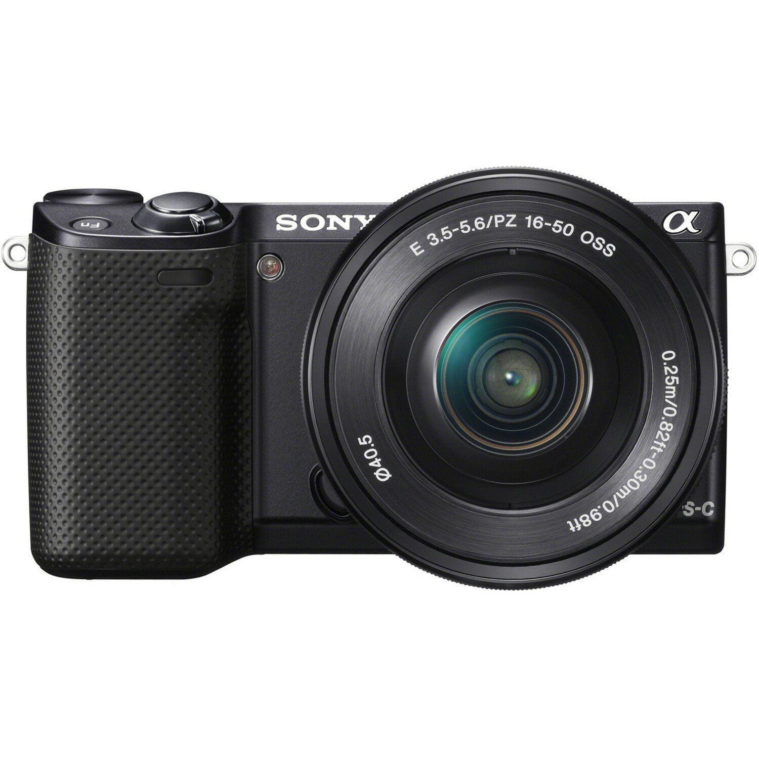 Sony alpha NEX-5R 16.1 Megapixel Mirrorless Camera with Lens - 0.63" - 1.97" - Black