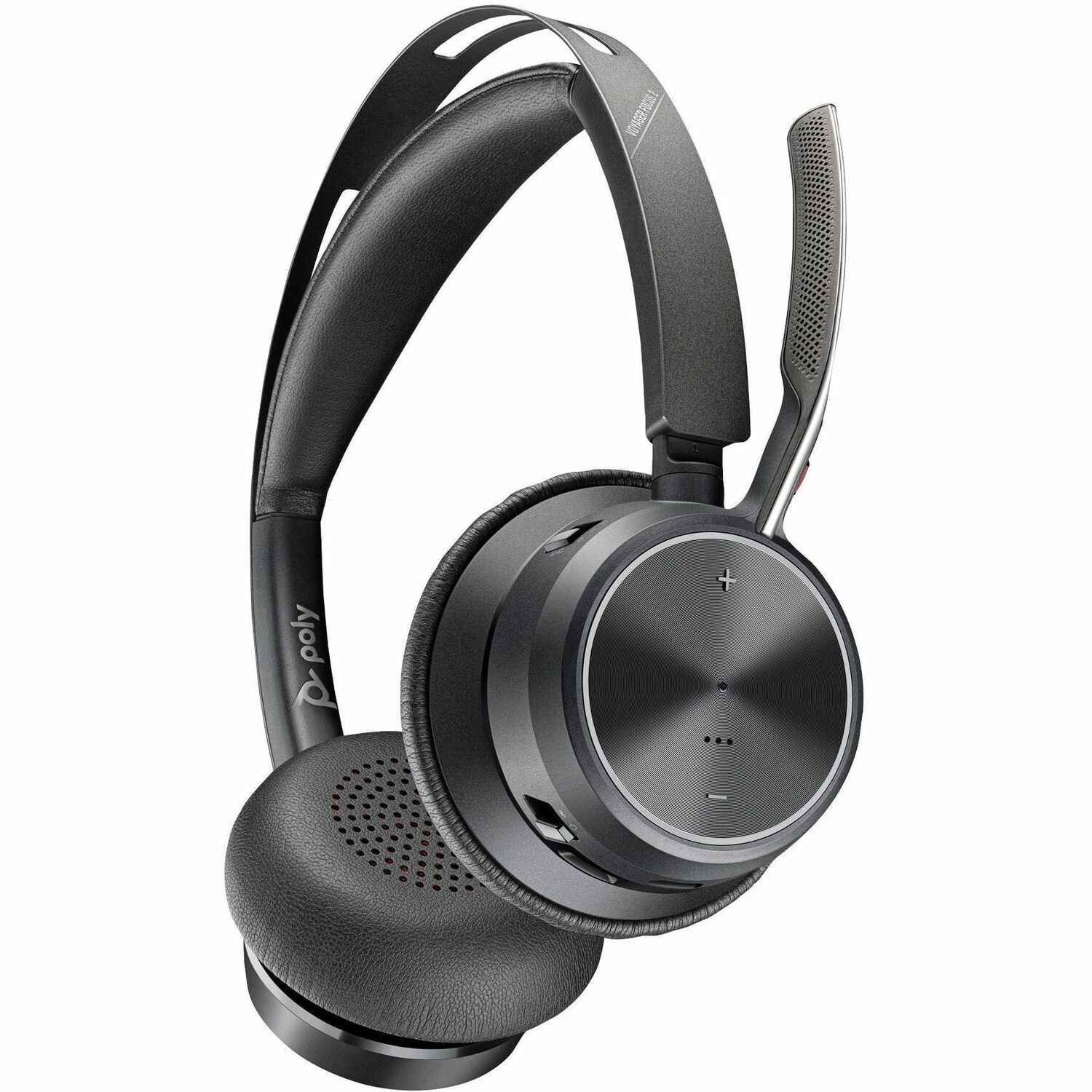 Poly Voyager Focus 2 Wired/Wireless Over-the-head, On-ear Stereo Headset - Black