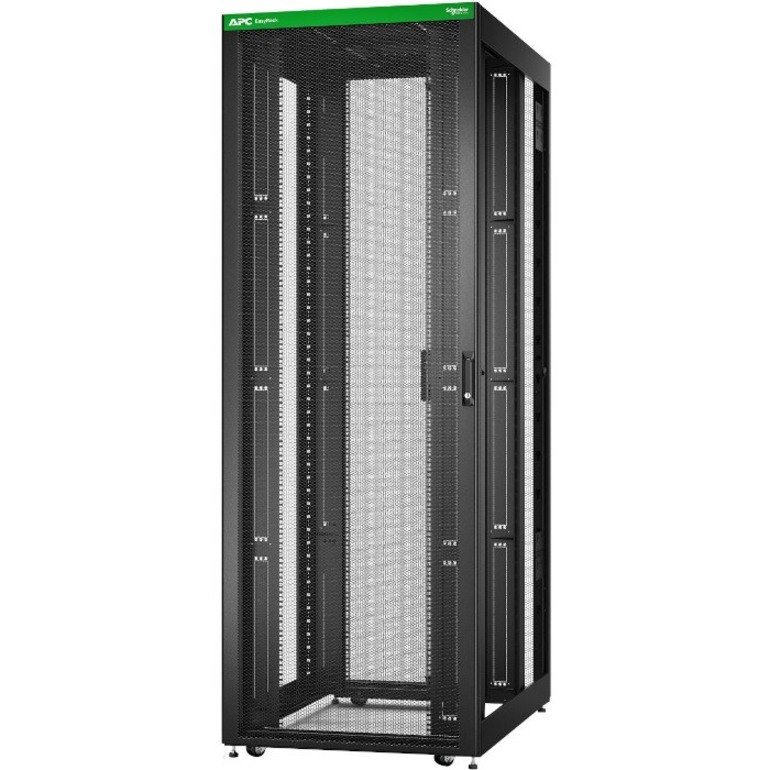 APC by Schneider Electric Easy ER8820 48U Floor Standing Enclosed Cabinet Rack Cabinet - 482.60 mm Rack Width x 1041.40 mm Rack Depth - Black