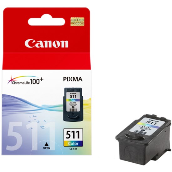 Canon CL-511 Original Inkjet Ink Cartridge - Cyan, Magenta, Yellow - 1 Pack