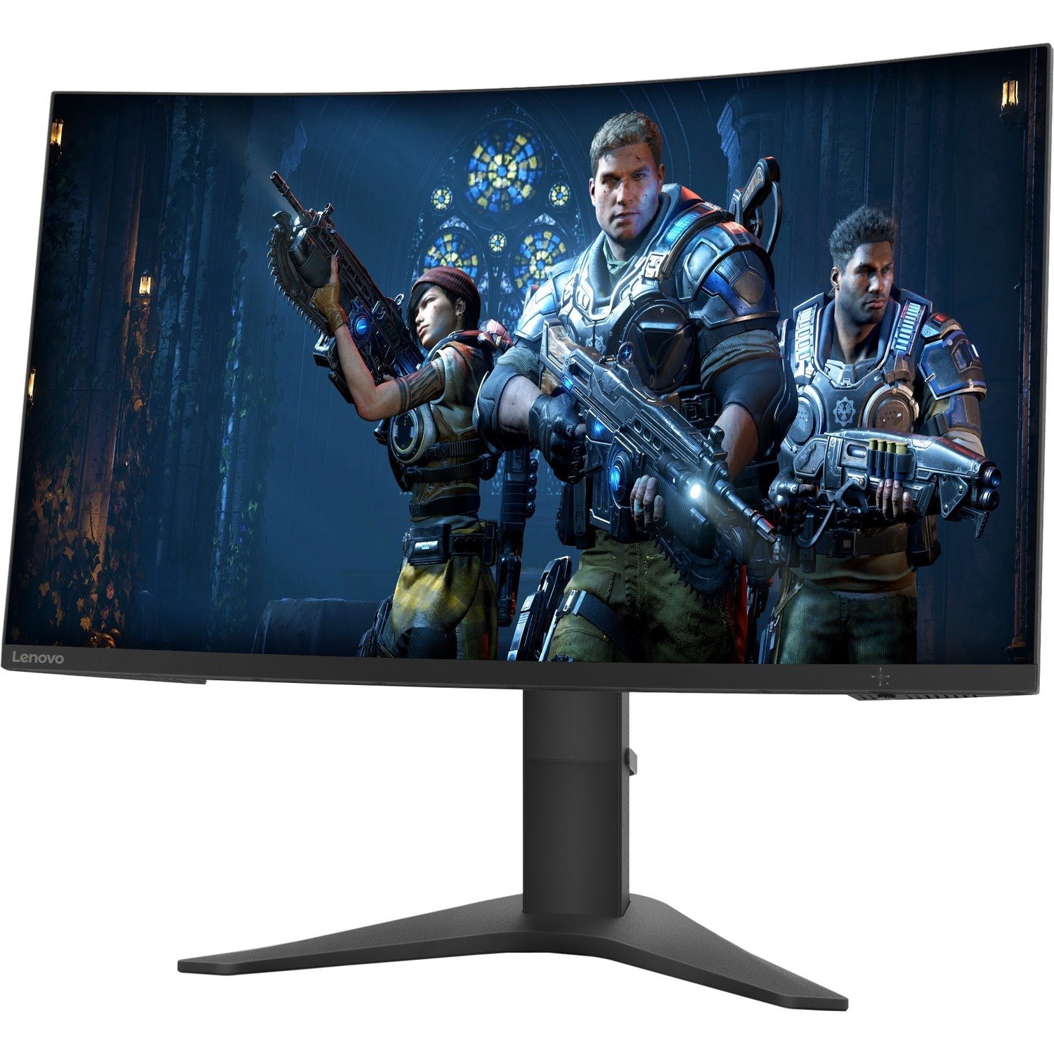 Lenovo G27c-10 27" Class Full HD Curved Screen Gaming LCD Monitor - 16:9 - Raven Black