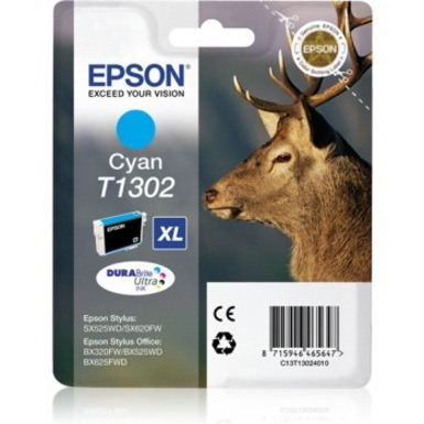 Epson DURABrite Ultra T1302 Inkjet Ink Cartridge - Cyan - 1 Pack