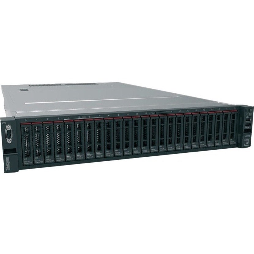 Lenovo ThinkSystem SR650 7X06A06CAU 2U Rack Server - 1 Xeon Gold 6126 2.60 GHz - 32 GB RAM - 12Gb/s SAS, Serial ATA/600 Controller