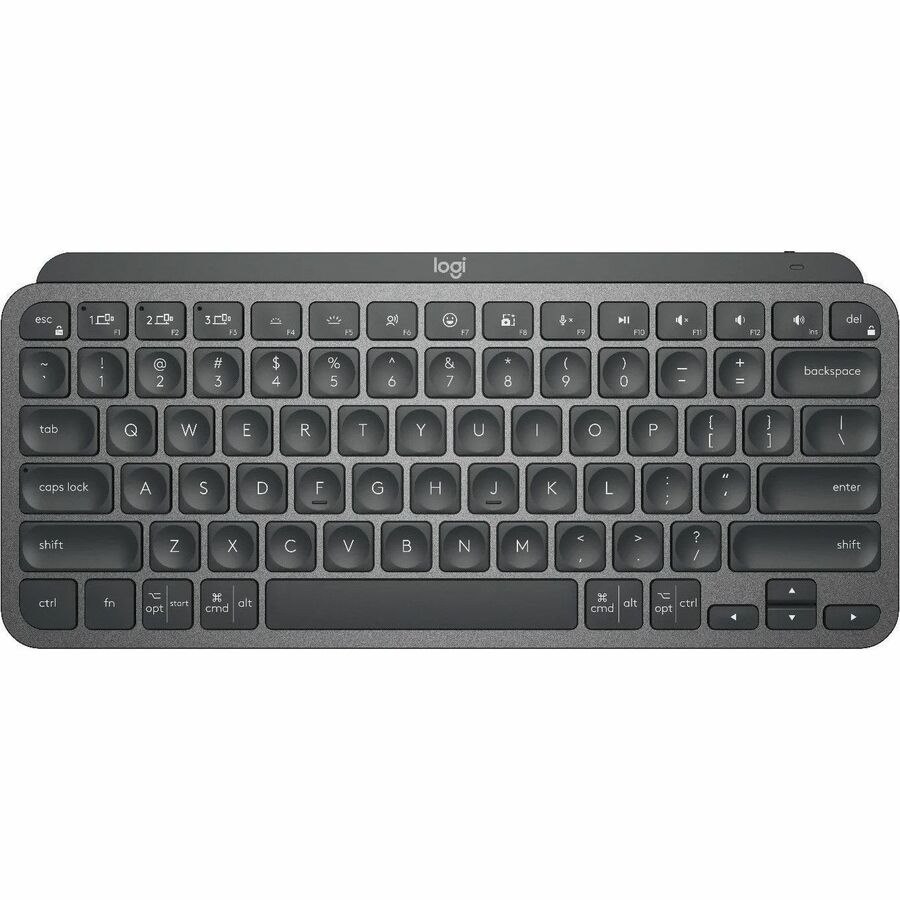 Logitech MX Keys S Keyboard - Wireless Connectivity - USB Interface - English (UK) - QWERTY Layout - Pale Gray