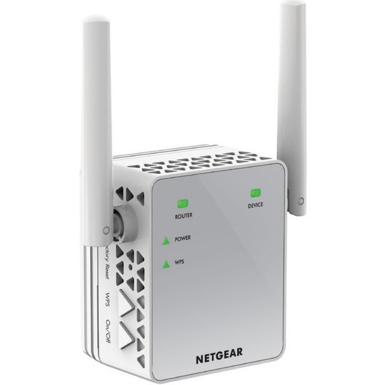 Netgear EX3700 Dual Band Wi-Fi 5 IEEE 802.11 a/b/g/n/ac 750 Mbit/s Wireless Range Extender - Indoor