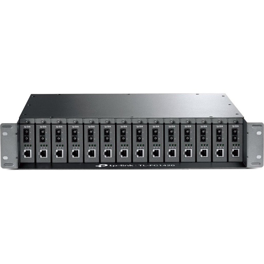 TP-Link TL-FC1420 2U Rack-mountable Rack Mount Enclosure for Media Converter - 482.60 mm Rack Width