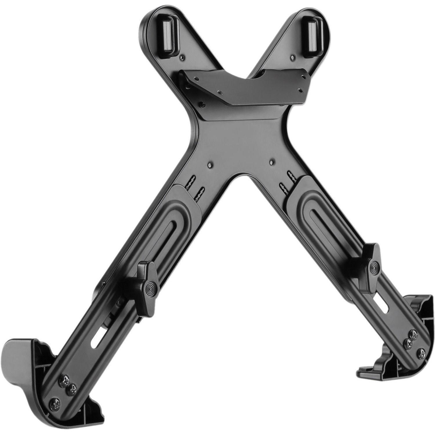 Laptop Holder for VESA mount, Fits VESA 75x75 and 100x100mm, Fits laptops up to 17.3" (max 4kg), Black, Lifetime Warranty