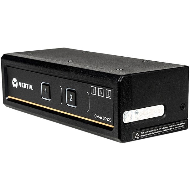 Vertiv Cybex SC900 Secure Desktop KVM Switch |2 Port Dual-Head | DVI-I |TAA