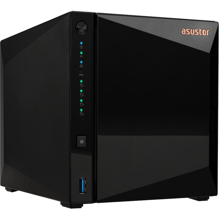 Asustor Drivestor 4 Pro Gen2 AS3304T v2, 4 Bay NAS, 1.7GHz Quad-Core, 2.5GbE Port, 2GB RAM DDR4, Small Home Media Server, Network Attached Storage(Diskless)