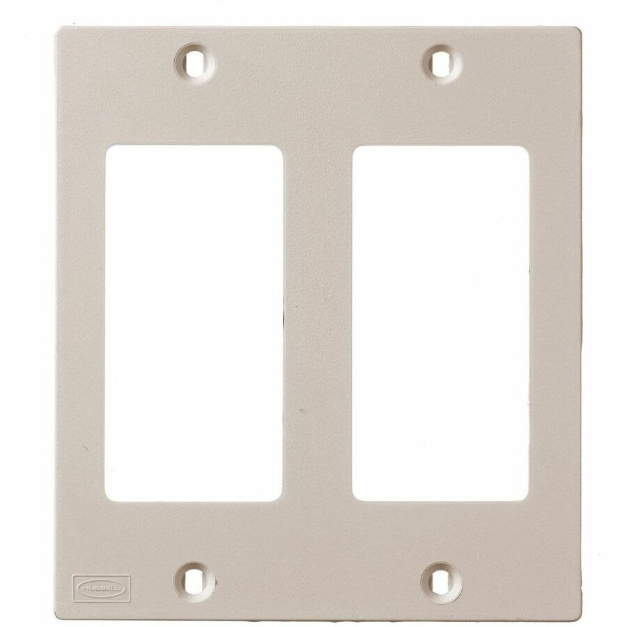 Hubbell Wiring Device-Kellems Device Plates and Accessories, KP Plate, Styleline Opening, Almond
