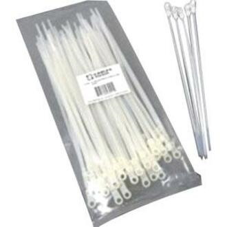 C2G 6in Screw-Mountable Cable Ties - 50pk