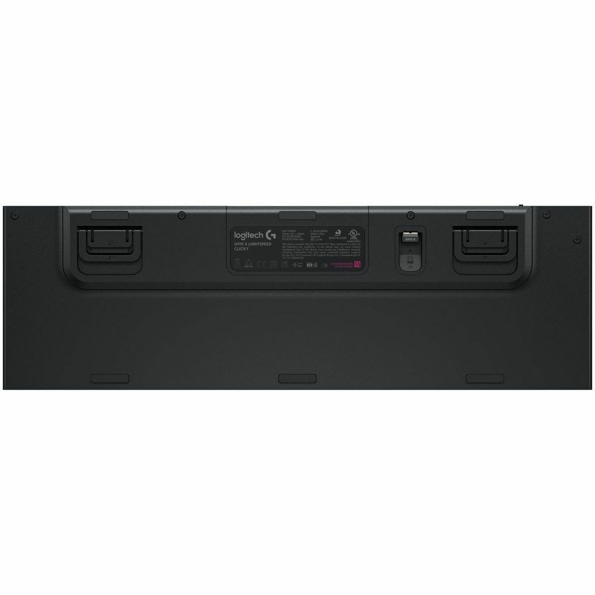 Logitech G G915 X LIGHTSPEED Gaming-toetsenbord - Bedraad/draadloos Verbinding - USB Interface - RGB LED - Frans - AZERTY indeling - Zwart
