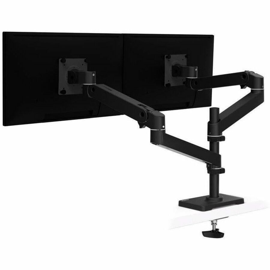 Ergotron Desk Mount for Monitor, LCD Display - Black
