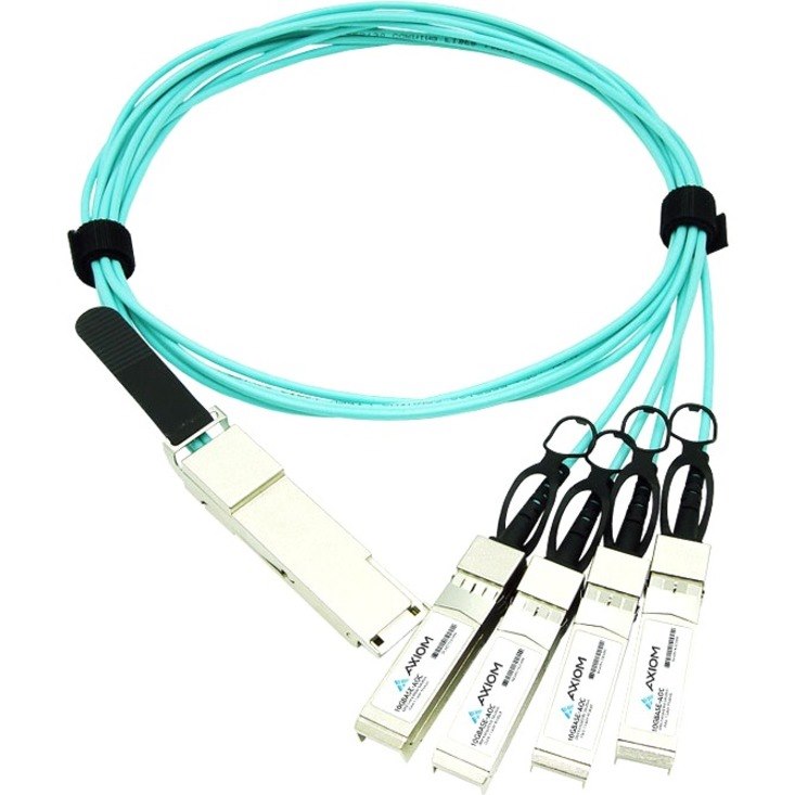 Axiom 40GBASE-AOC QSFP+ to 4 SFP+ Active Optical Cable Arista Compatible, 25m