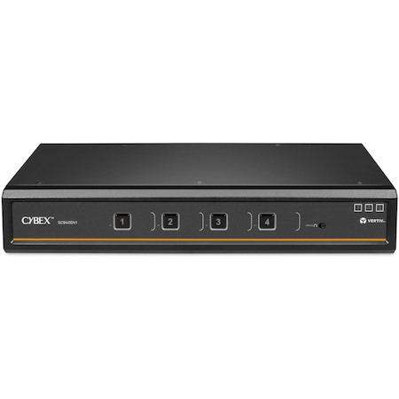 Vertiv Avocent Cybex SC900 Secure Desktop KVM Switch, Dual Head Monitor, 8 Port, Touch Screen Support, NIAP Version 4.0, TAA Compliant (SC940DVI-400)