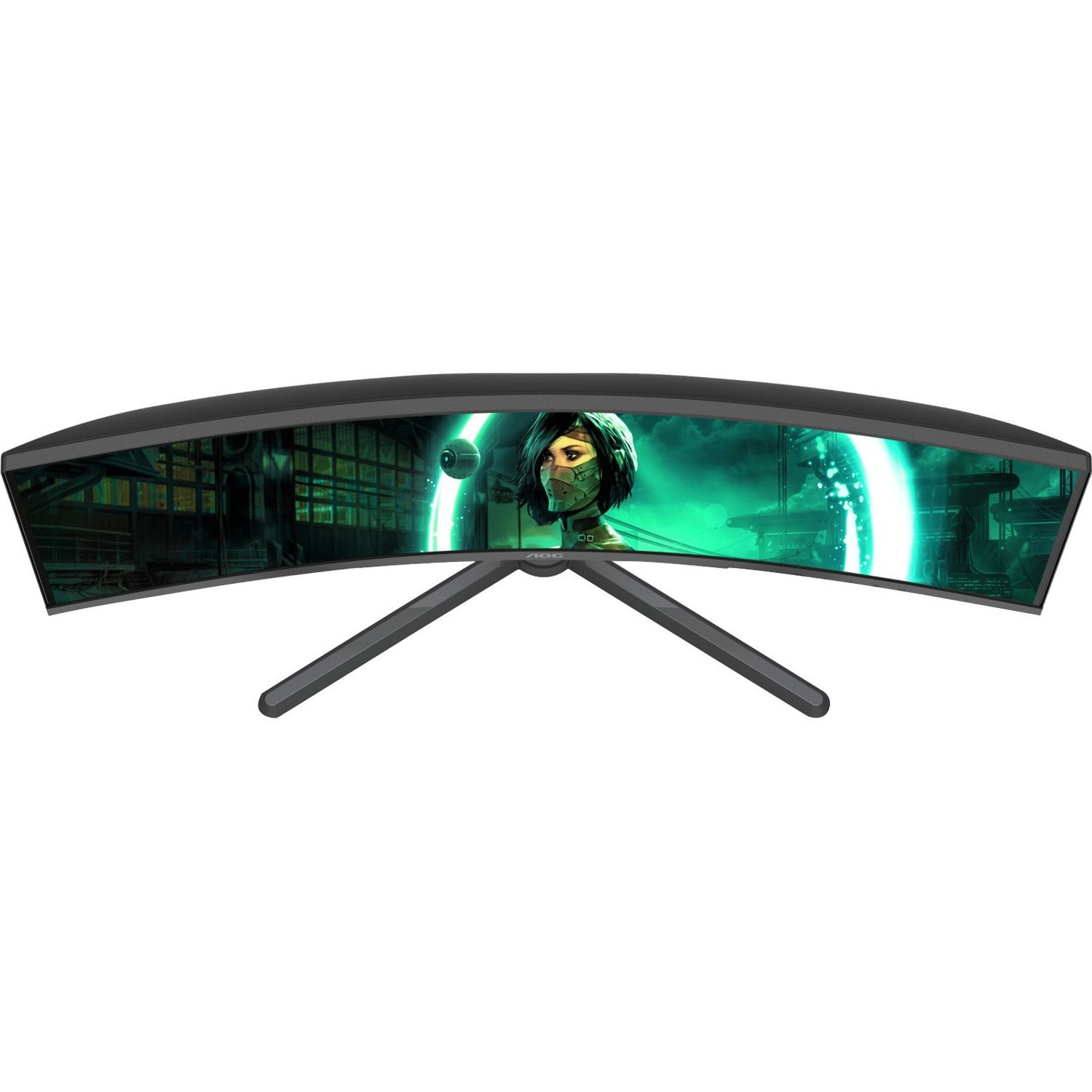 AOC CQ32G3SE 32" Class WQHD Curved Screen Gaming LCD Monitor - 16:9 - Black, Red