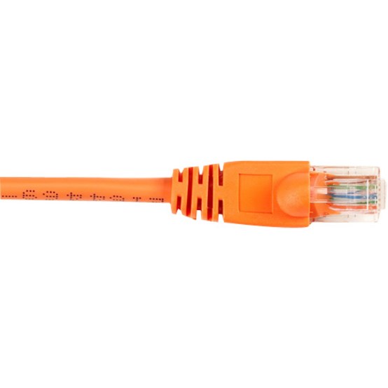 Black Box CAT6 Value Line Patch Cable, Stranded, Orange, 25-ft. (7.5-m), 10-Pack