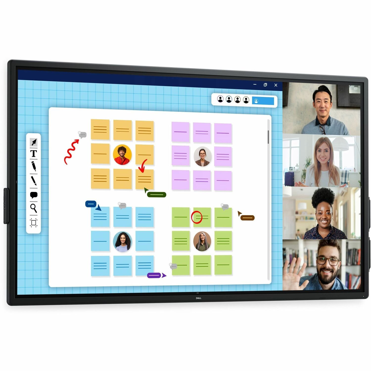 Dell Pro P7525QT 75" Class LED Touchscreen Monitor - 16:9 - 8 ms