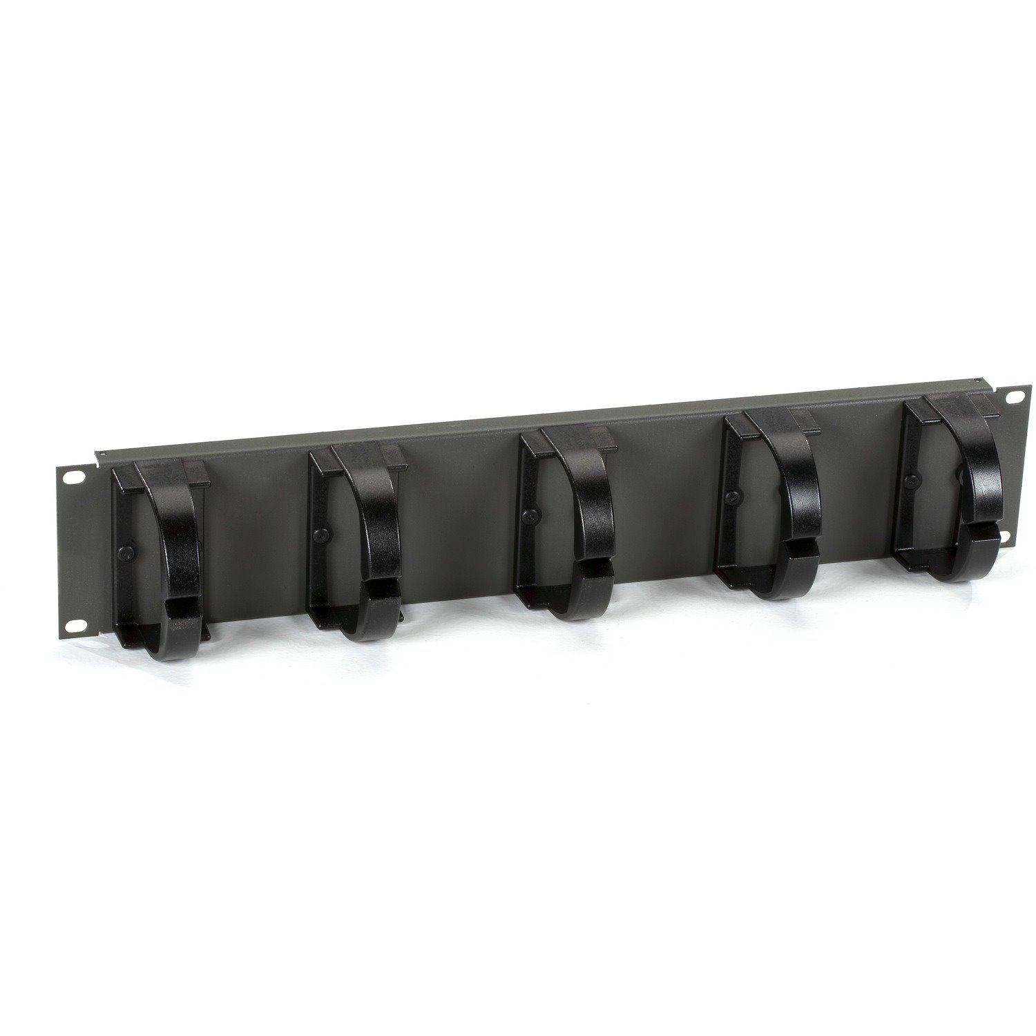Black Box Horizontal IT Rackmount Cable Manager - 2U, 19" , Single-Sided, Black