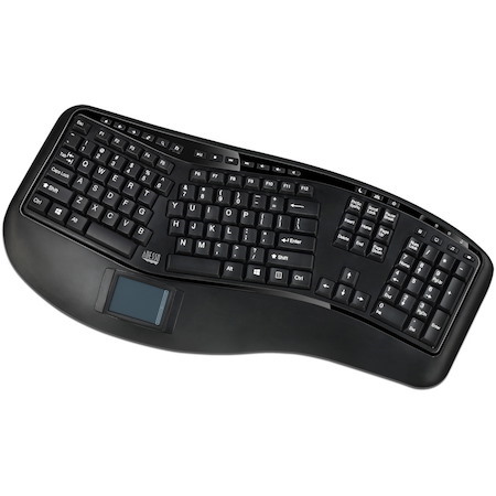 Adesso WKB-4500UB Keyboard - Wireless Connectivity - USB Interface - TouchPad - English (US) - Black