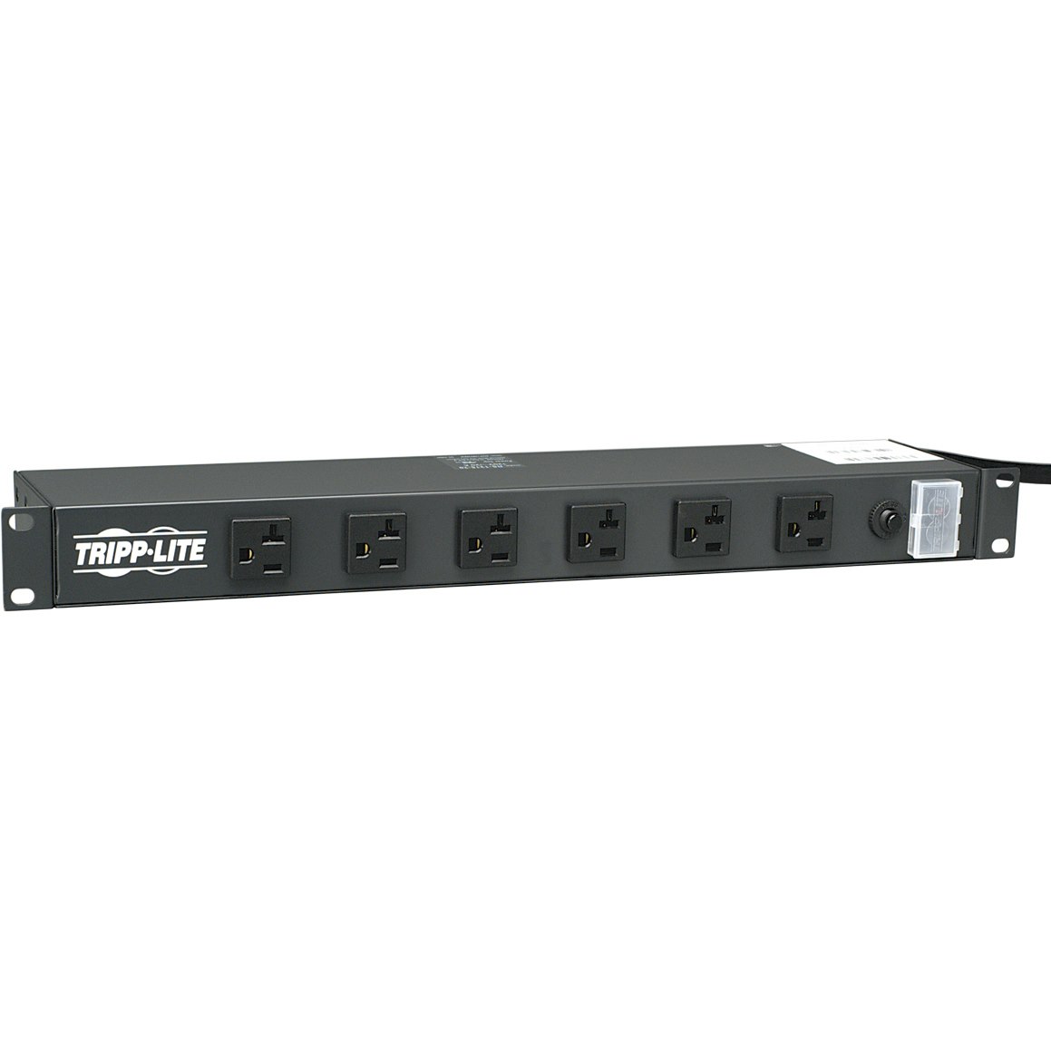 Eaton Tripp Lite Series 1U Rack-Mount Power Strip, 120V, 20A, 5-20P, 12 Outlets (6 Front-Facing, 6-Rear-Facing) 15 ft. (4.57 m) Cord