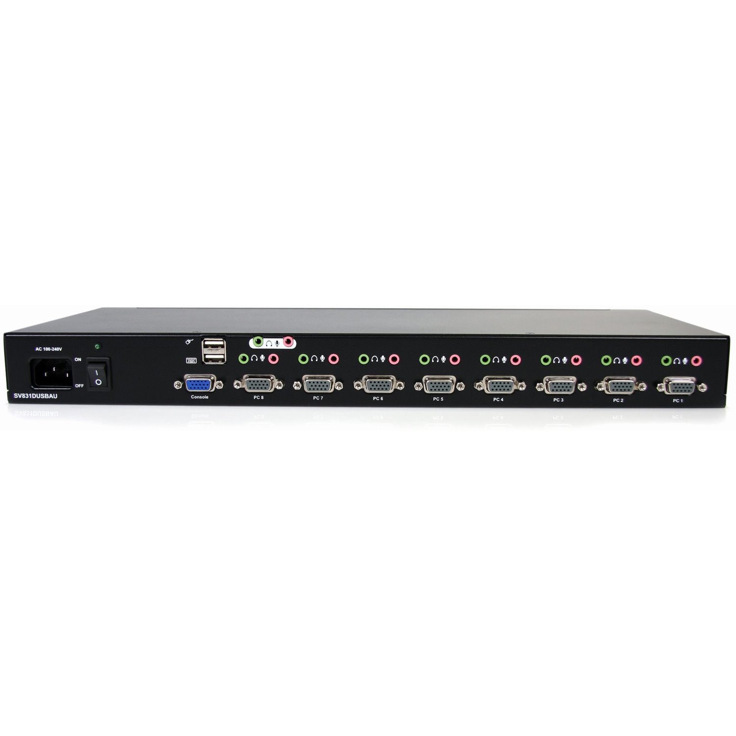 StarTech.com 8 Port Rackmount USB VGA KVM Switch w/ Audio