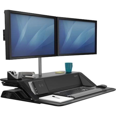 Fellowes Lotus™ DX Sit-Stand Workstation - Black