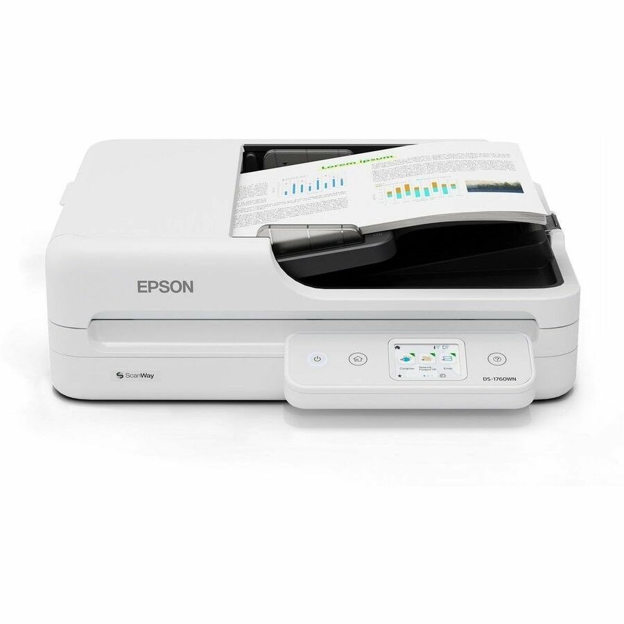 Epson DS-1760WN Flatbed/ADF Scanner - 1200 dpi Optical