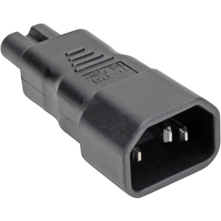 Eaton Tripp Lite Series IEC C14 to IEC C7 Power Cord Adapter - 7A, 125V, Black