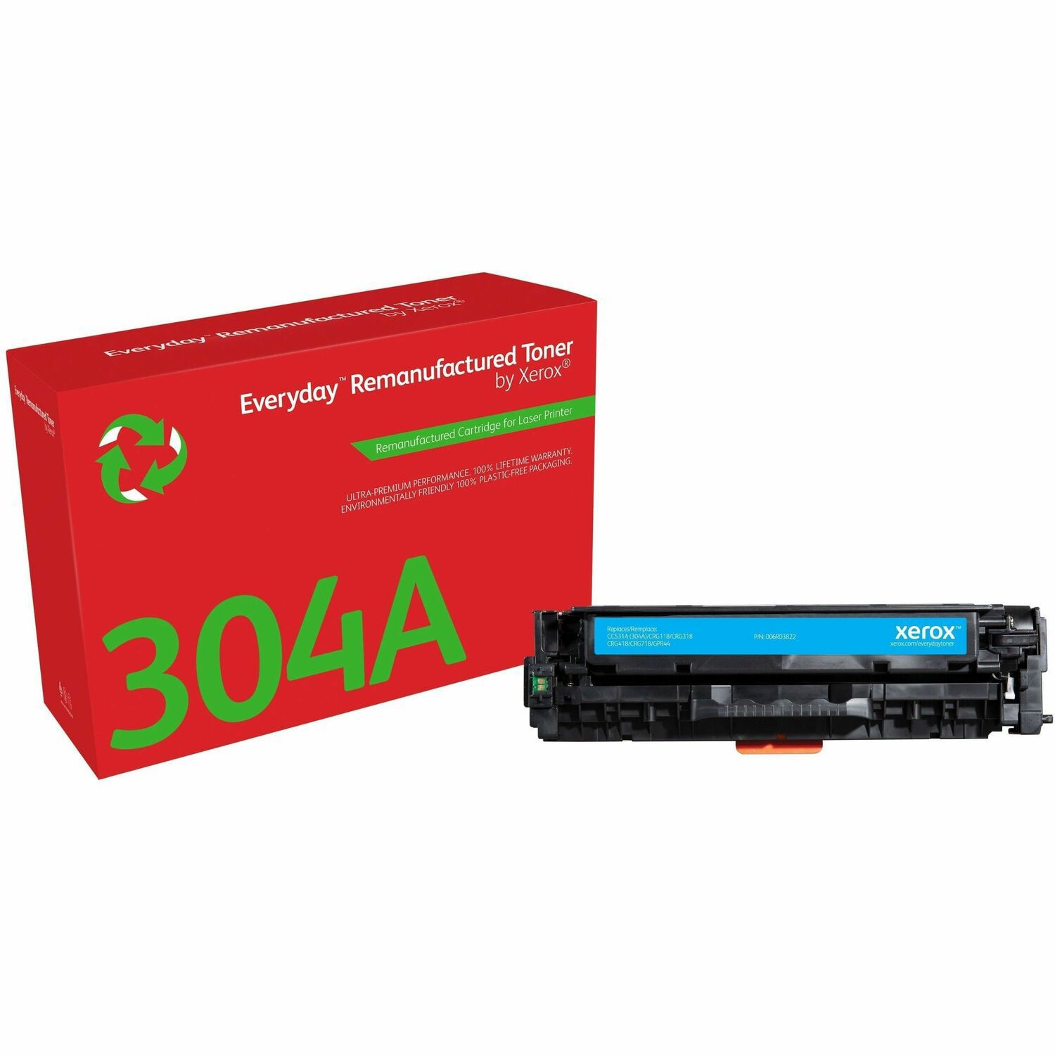 Xerox Everyday - Cyaan - Compatibel - Tonercartridge (Alternatief Voor: Canon CRG-118C, Canon GPR-44C, HP Cc531a) - Voor HP Color LaserJet CM2320fxi, CM2320n, CM2320nf, CP2025, CP2025dn, CP2025n, CP20