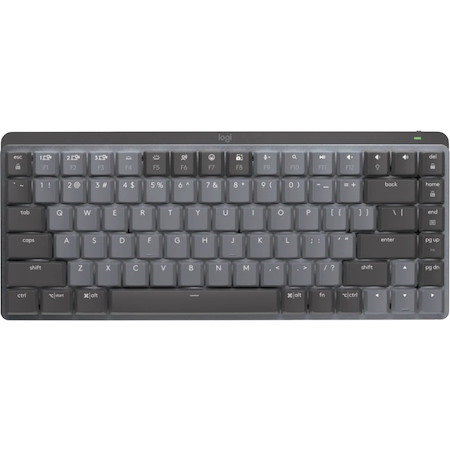 Logitech MX Mechanical Mini Minimalist Wireless Illuminated Keyboard, Linear Switches, Bluetooth, Graphite