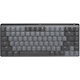 Logitech MX Mechanical Mini Minimalist Wireless Illuminated Keyboard, Linear Switches, Bluetooth, Graphite