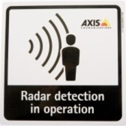 AXIS Radar Detection Sticker