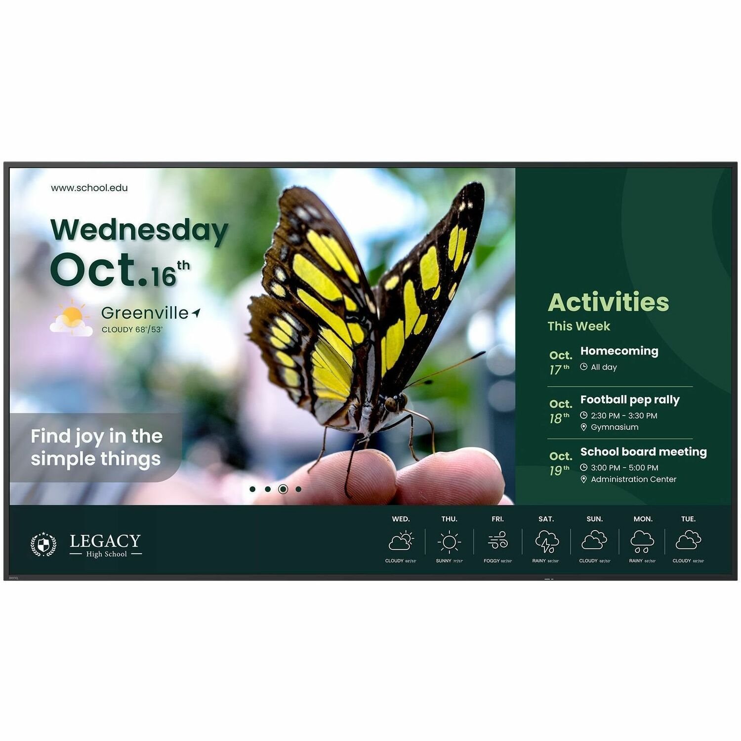 BenQ ST6504 65" LCD Digital Signage Display - 18 Hours/7 Days Operation - Energy Star