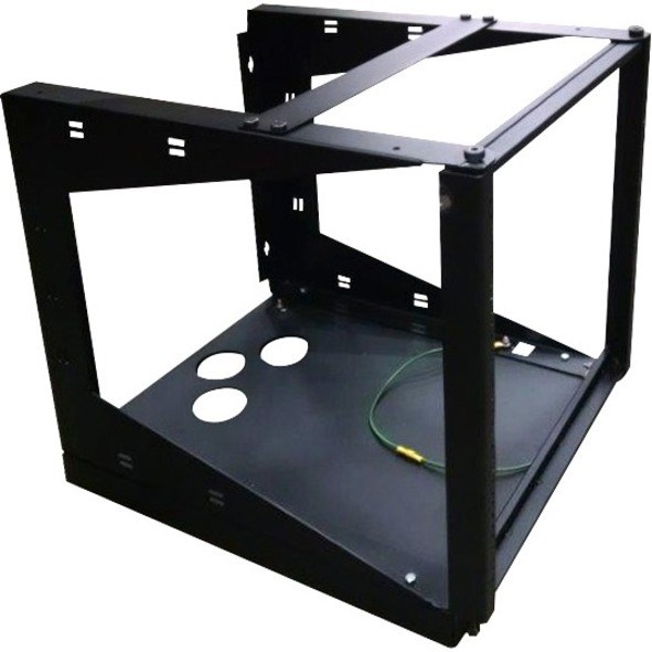 Black Box Wallmount Rack - 11U, 12-24 Tapped Rail Holes, 75 lb. Capacity