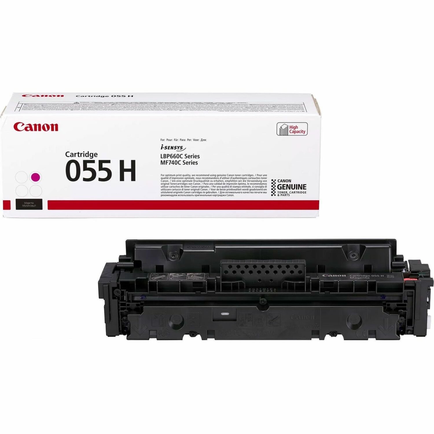 Canon 055H Original Laser Toner Cartridge - Magenta Pack