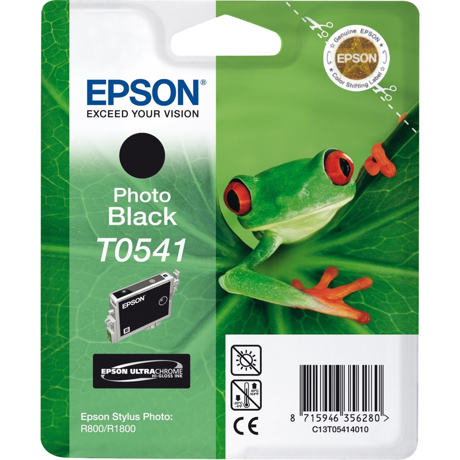 Epson UltraChrome T0541 Original Inkjet Ink Cartridge - Black - 1 Pack