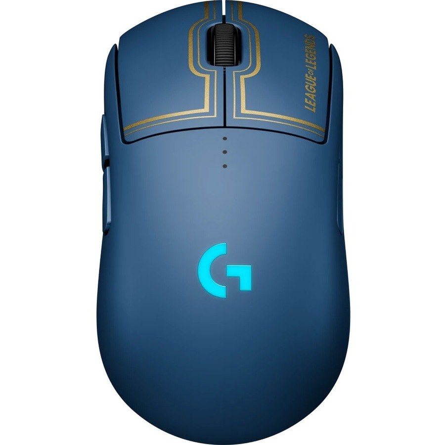 Logitech G Gaming Mouse - USB - Optical - 8 Programmable Button(s) - Hextech Magic Blue, Hextech Metal Gold