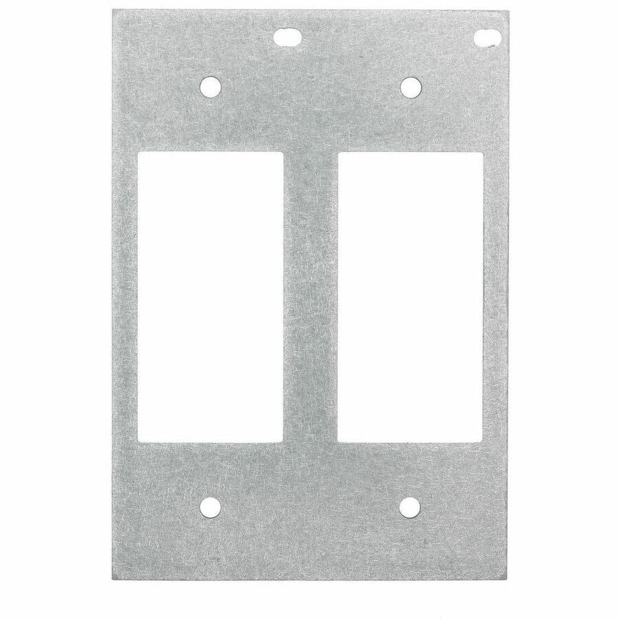 Hubbell Premise Wiring 8/10-Gang Series, Mounting Plate, 2-Gang, (2) StyleLine/Decorator Openings