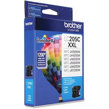 Brother Genuine Innobella LC205C Super High Yield Cyan Ink Cartridge