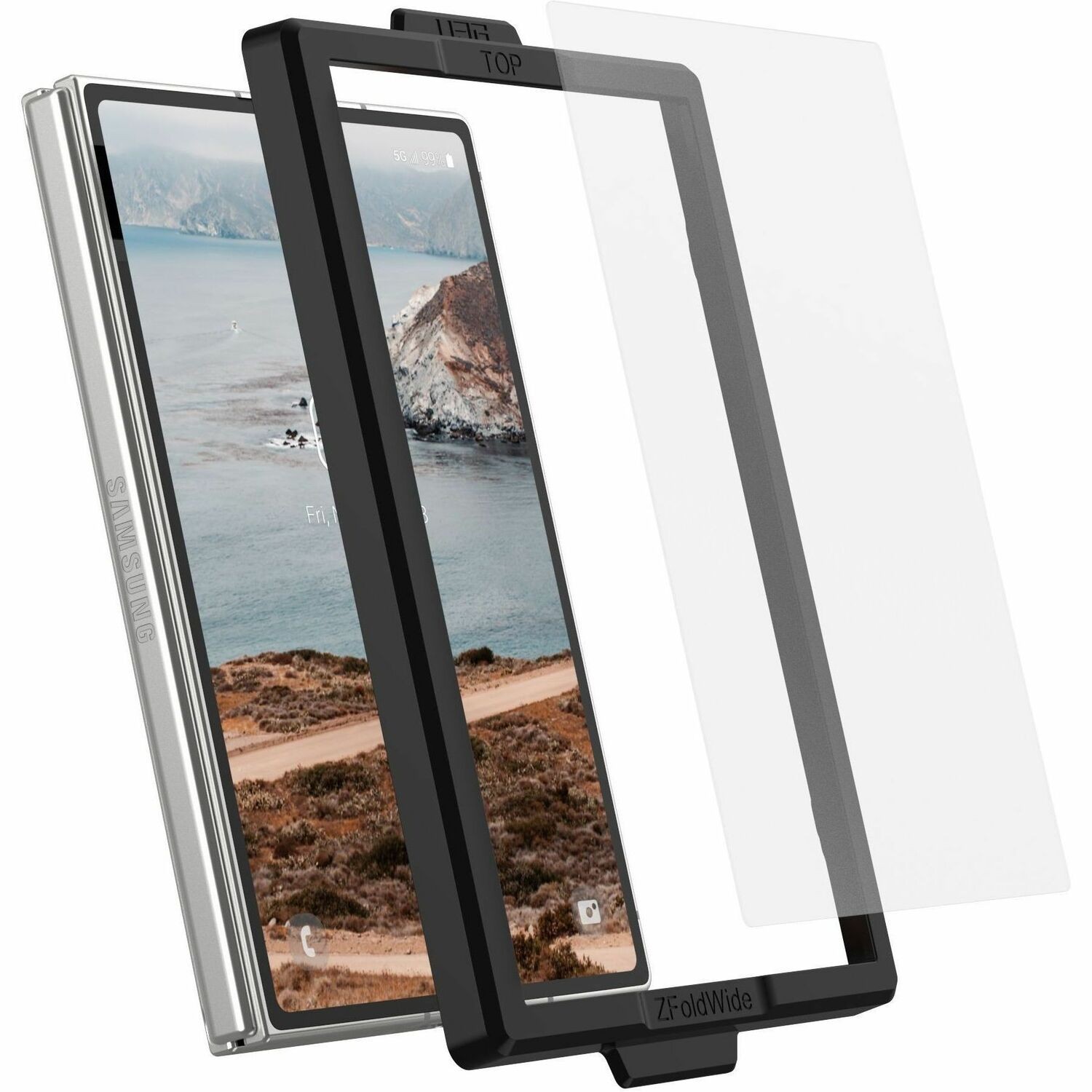 Urban Armor Gear Glass Screen Protector Shield for Galaxy Z Fold8 - Clear Clear