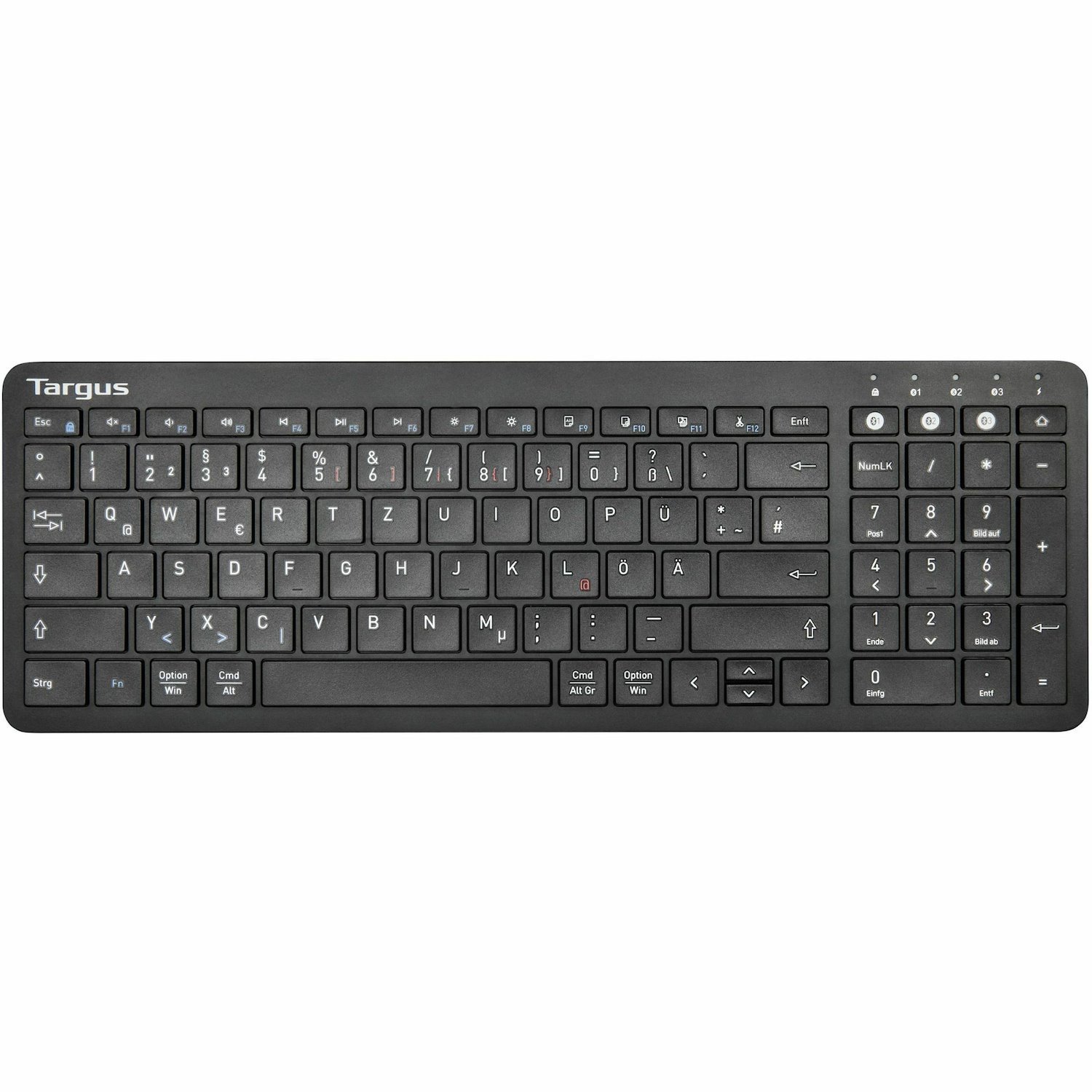 Targus Midsize Multi-Device Bluetooth&reg; Antimicrobial Keyboard, Spanish