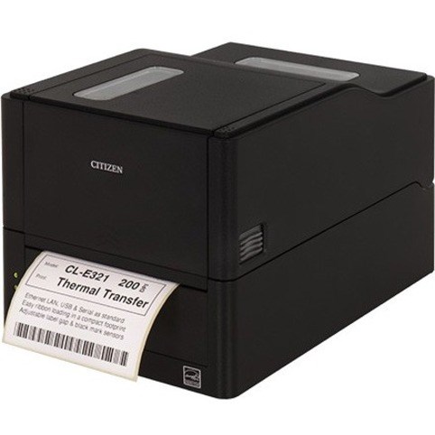 Citizen CL-E321 Desktop Direct Thermal/Thermal Transfer Printer - Monochrome - Label Print - USB - Serial