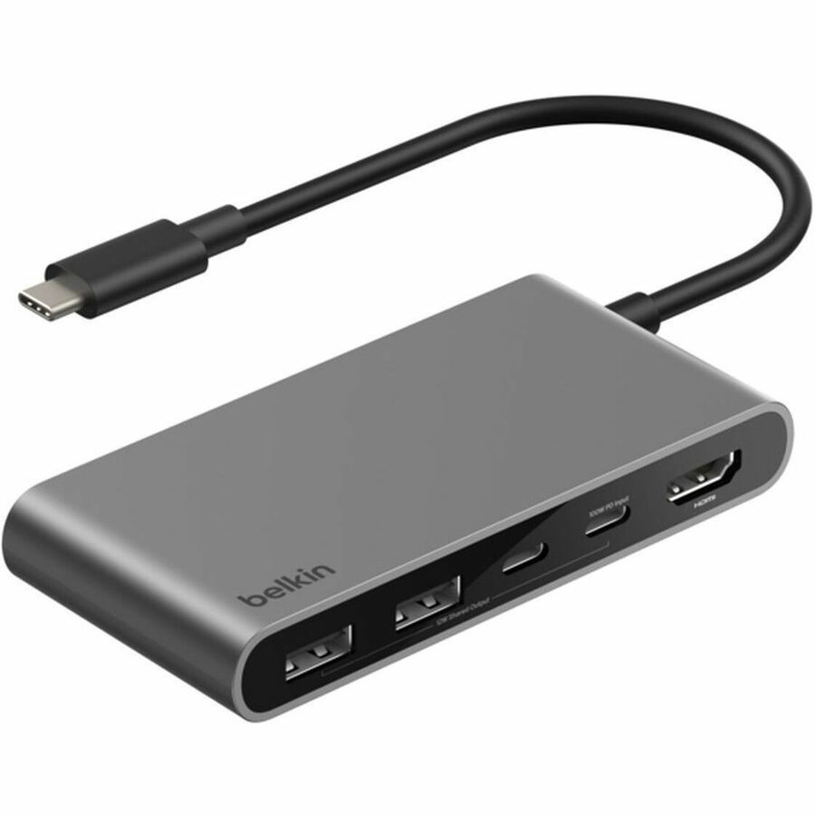 Belkin Connect USB Type C Docking Station for Notebook, Workstation - Charging Capability - Space Gray - Portable